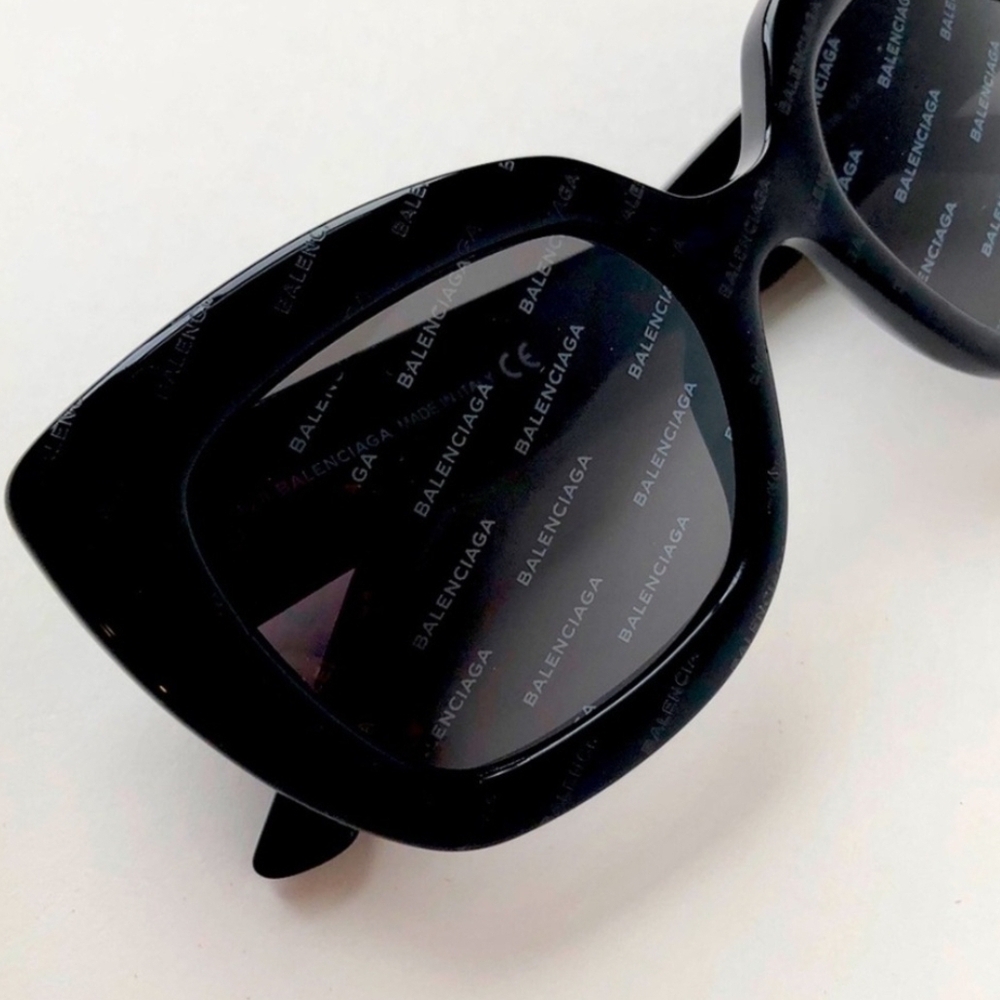 Balenciaga Black Cat-Eye Sunglasses